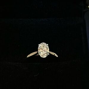 Oval Lab Grown Diamond Engagement Ring